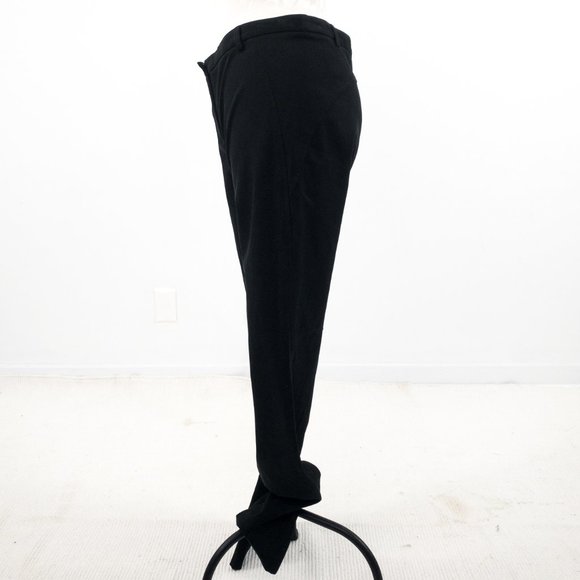 Theory Corduroy Pants 10 Stretch Straight Leg Cords Sexy Moto Black - Picture 6 of 12